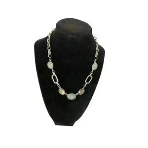 Aurora Borealis  Silver toned 16 inch necklace